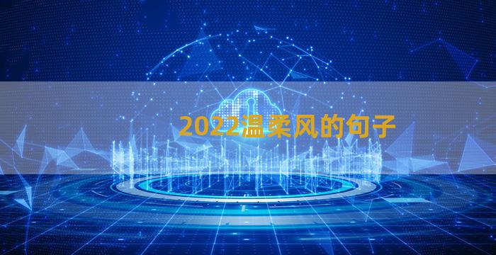 2022温柔风的句子