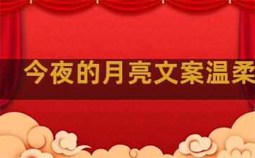 今夜的月亮文案温柔句子