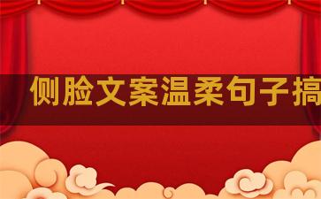 侧脸文案温柔句子搞笑男