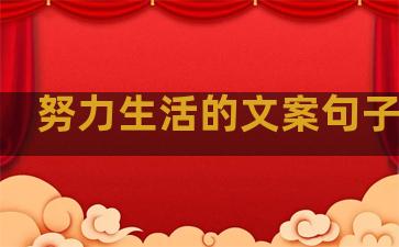 努力生活的文案句子简短