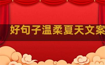 好句子温柔夏天文案简短