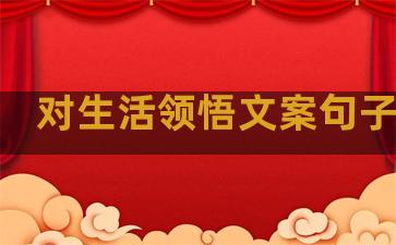 对生活领悟文案句子图片