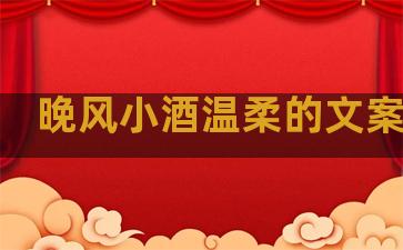 晚风小酒温柔的文案句子