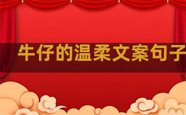 牛仔的温柔文案句子简短