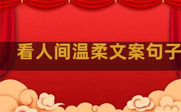 看人间温柔文案句子图片