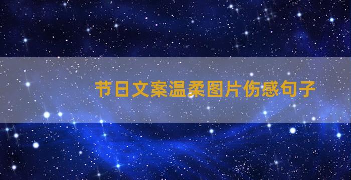 节日文案温柔图片伤感句子