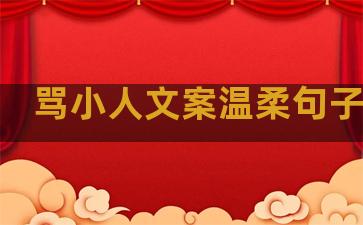 骂小人文案温柔句子摘抄